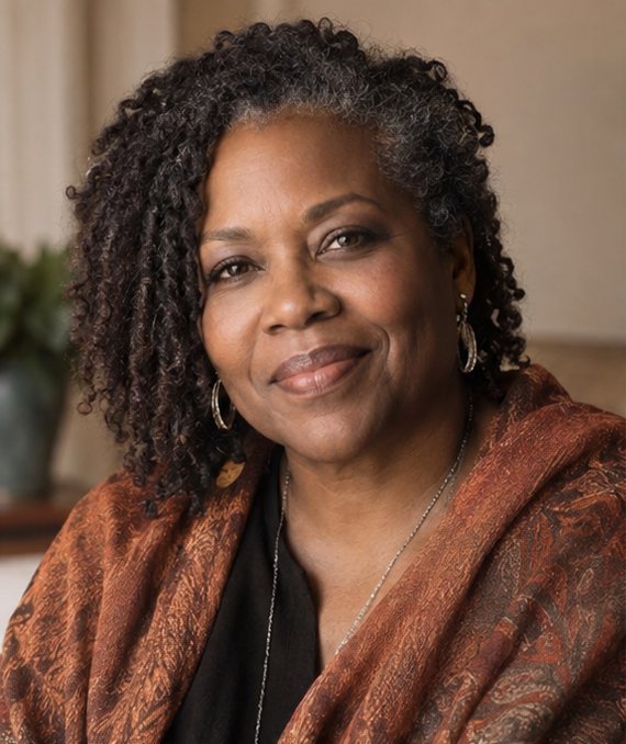 Portrait of the featured author smiling
